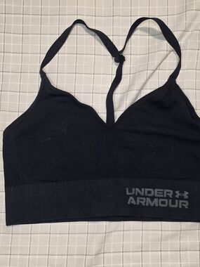 Under Armour Black Seamless Racerback Sports Bra